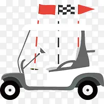 创意高尔夫用品矢量素材-空若网 创意高尔夫用品矢量素材-空若网