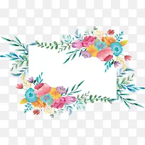 矢量图矩形花圈图-空若网 矢量图矩形花圈图-空若网