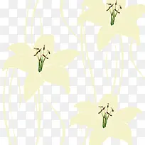 百合花纹背景素材-空若网 百合花纹背景素材-空若网