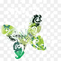 炫彩墨迹蝴蝶-空若网 炫彩墨迹蝴蝶-空若网