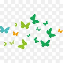 手绘多彩蝴蝶-空若网 手绘多彩蝴蝶-空若网