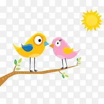 爱情鸟一对-空若网 爱情鸟一对-空若网