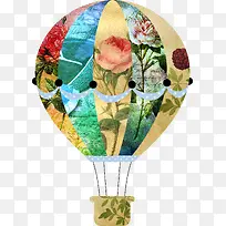 卡通装饰热气球小清新插画-空若网 卡通装饰热气球小清新插画-空若网