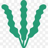 对称蓝绿色矢量海草-空若网 对称蓝绿色矢量海草-空若网