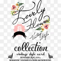 创意花卉卡片矢量素材-空若网 创意花卉卡片矢量素材-空若网