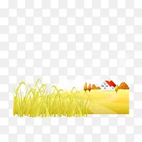 秋天的田野矢量素材-空若网 秋天的田野矢量素材-空若网