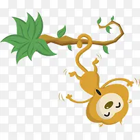 倒挂金钩的猴子-空若网 倒挂金钩的猴子-空若网