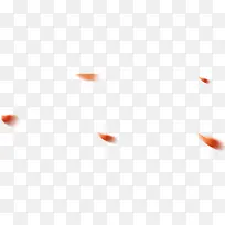 橙色简约花瓣漂浮素材-空若网 橙色简约花瓣漂浮素材-空若网