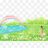 世外桃源插画素材-空若网 世外桃源插画素材-空若网