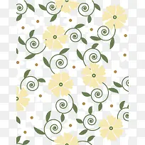 太阳花实用花纹背景矢量素材-空若网 太阳花实用花纹背景矢量素材-空若网