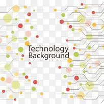 矢量彩色圆点和线条-空若网 矢量彩色圆点和线条-空若网