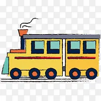 矢量手绘火车头-空若网 矢量手绘火车头-空若网