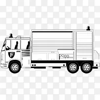 救火车png矢量元素-空若网 救火车png矢量元素-空若网