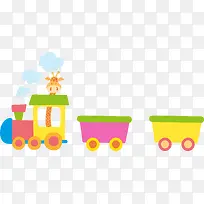 卡通多彩小火车-空若网 卡通多彩小火车-空若网