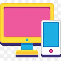手机电脑图标矢量图-空若网 手机电脑图标矢量图-空若网