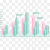 圆柱形数据统计图-空若网 圆柱形数据统计图-空若网