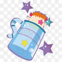 卡通杯子男孩-空若网 卡通杯子男孩-空若网