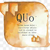 水彩文本框设计-空若网 水彩文本框设计-空若网