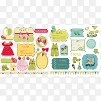 儿童素材标签设计-空若网 儿童素材标签设计-空若网