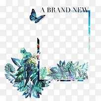 蓝色促销边框-空若网 蓝色促销边框-空若网