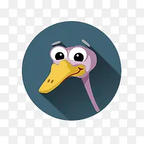 卡通动物头像免抠素材-空若网 卡通动物头像免抠素材-空若网