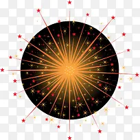 橙色线条烟花-空若网 橙色线条烟花-空若网