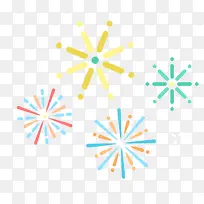 中国风简约手绘卡通烟花-空若网 中国风简约手绘卡通烟花-空若网