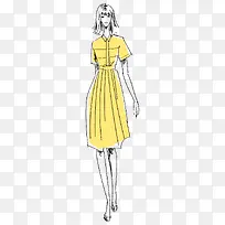 简约手绘卡通人物装饰服装设计图-空若网 简约手绘卡通人物装饰服装设计图-空若网