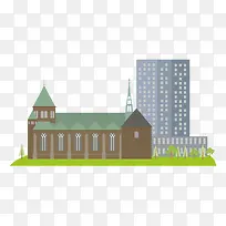 扁平化标志性德国建筑旅游景点矢-空若网 扁平化标志性德国建筑旅游景点矢-空若网