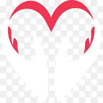 卡通手绘公益爱心logo装饰图案-空若网 卡通手绘公益爱心logo装饰图案-空若网