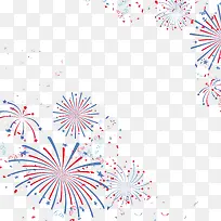 矢量彩色烟花边框-空若网 矢量彩色烟花边框-空若网