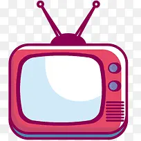 复古电视机矢量插画-空若网 复古电视机矢量插画-空若网