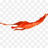 橙色油漆飞溅效果元素-空若网 橙色油漆飞溅效果元素-空若网