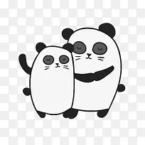 卡通熊猫PNG下载-空若网 卡通熊猫PNG下载-空若网