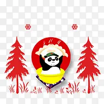 卡通小熊猫素材下载-空若网 卡通小熊猫素材下载-空若网