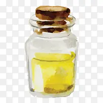 漂流瓶水彩画-空若网 漂流瓶水彩画-空若网