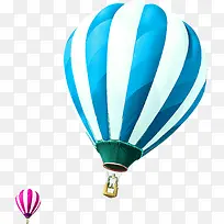 蓝白色热气球装饰-空若网 蓝白色热气球装饰-空若网