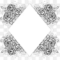 精致手绘牡丹花标题框-空若网 精致手绘牡丹花标题框-空若网