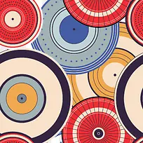 多彩圆圈背景-空若网 多彩圆圈背景-空若网