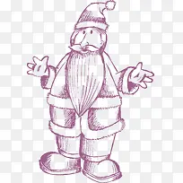 手绘圣诞老爷爷-空若网 手绘圣诞老爷爷-空若网