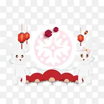 卡通可爱小动物装饰动物头像-空若网 卡通可爱小动物装饰动物头像-空若网