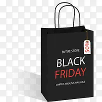 黑色黑五促销购物袋-空若网 黑色黑五促销购物袋-空若网