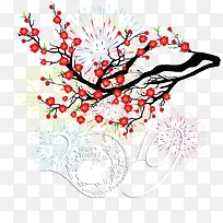 ��ɫ��÷�����̻�-������