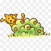 草堆小猫PNG下载-空若网 草堆小猫PNG下载-空若网