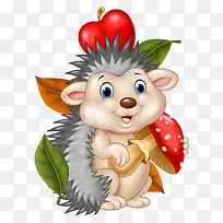 拿着红色蘑菇的鱼-空若网 拿着红色蘑菇的鱼-空若网