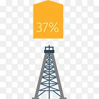 咖啡色卡通铁塔-空若网 咖啡色卡通铁塔-空若网