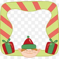 可爱小精灵圣诞边框-空若网 可爱小精灵圣诞边框-空若网