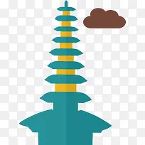 卡通环球旅游景观素材-空若网 卡通环球旅游景观素材-空若网