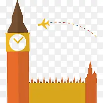 卡通环球旅游大本钟素材-空若网 卡通环球旅游大本钟素材-空若网