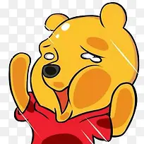 小熊维尼撞玻璃-空若网 小熊维尼撞玻璃-空若网